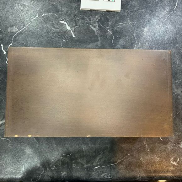 “LOVE” Wood Brown Teal Multiple Compartment Mail Organizer - Picture 2 of 12